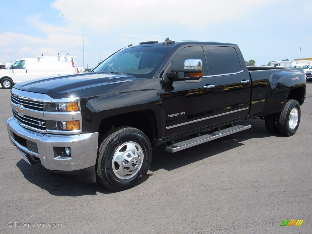 2015 Silverado 3500HD LTZ Crew Cab 4x4 - Black / Cocoa/Dune photo #1