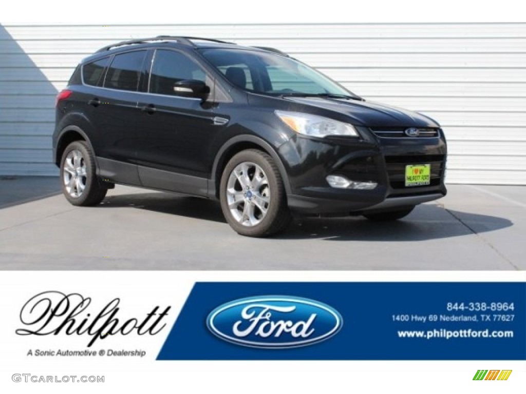 2013 Escape SEL 2.0L EcoBoost - Tuxedo Black Metallic / Charcoal Black photo #1