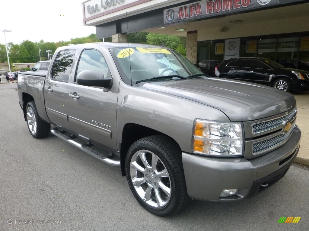 2013 Silverado 1500 LTZ Crew Cab 4x4 - Fairway Metallic / Ebony photo #3