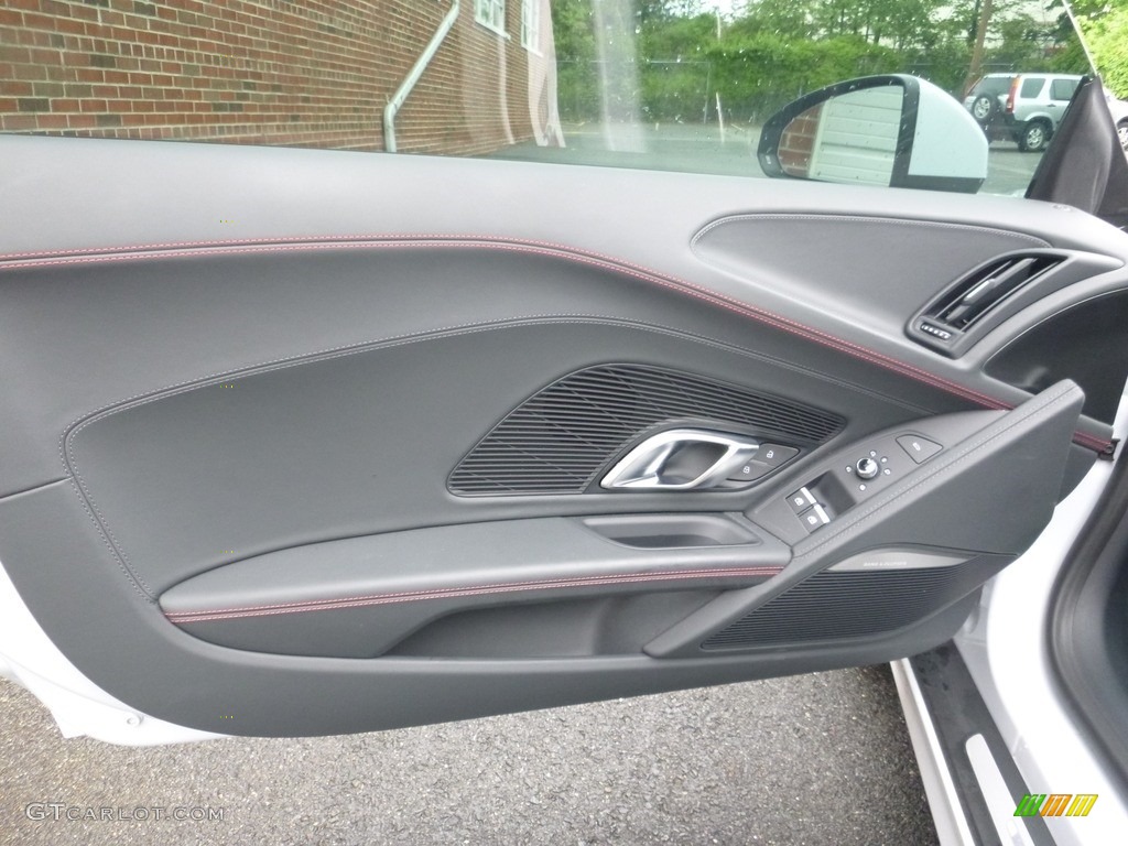 2017 R8 V10 - Suzuka Gray Metallic / Black/Express Red Stitching photo #10