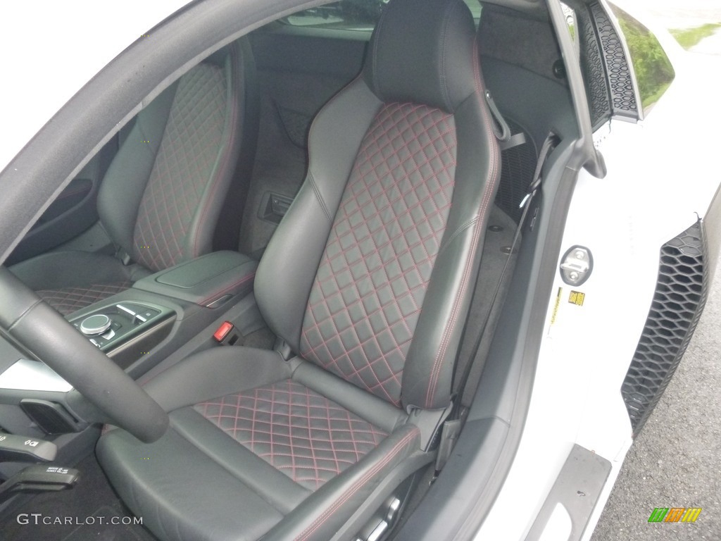 2017 R8 V10 - Suzuka Gray Metallic / Black/Express Red Stitching photo #11