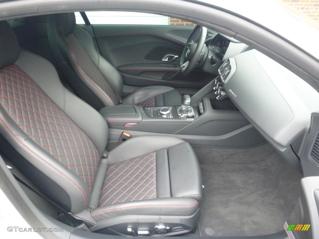 2017 R8 V10 - Suzuka Gray Metallic / Black/Express Red Stitching photo #16