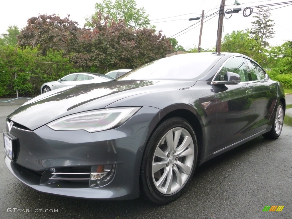 2016 Model S 90D - Titanium Metallic / Gray photo #1