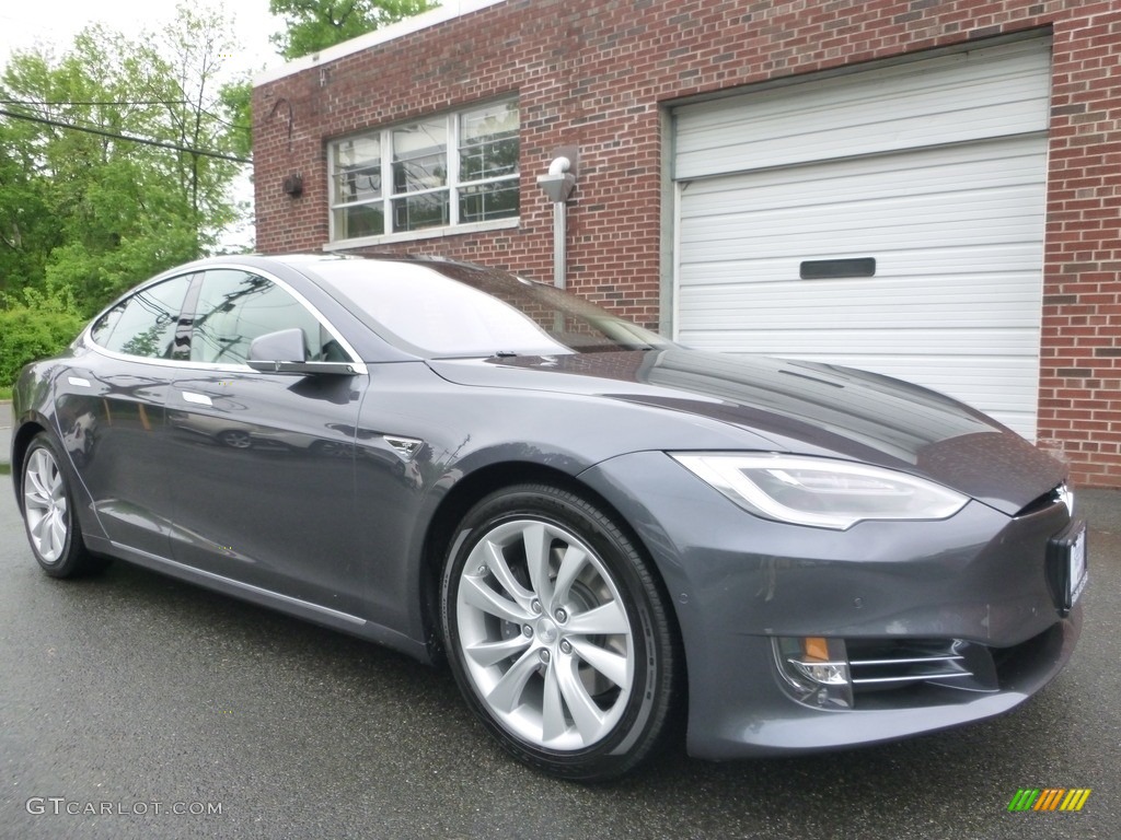 Titanium Metallic 2016 Tesla Model S 90D Exterior Photo #127244848