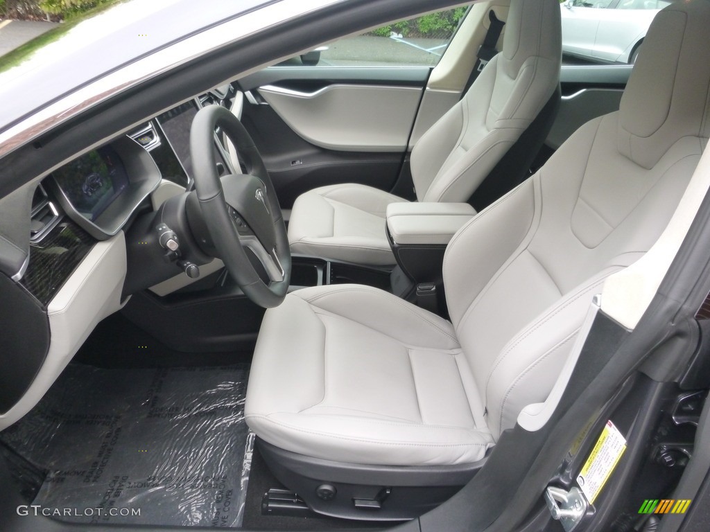 Gray Interior 2016 Tesla Model S 90D Photo #127244962