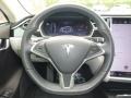Gray 2016 Tesla Model S 90D Steering Wheel