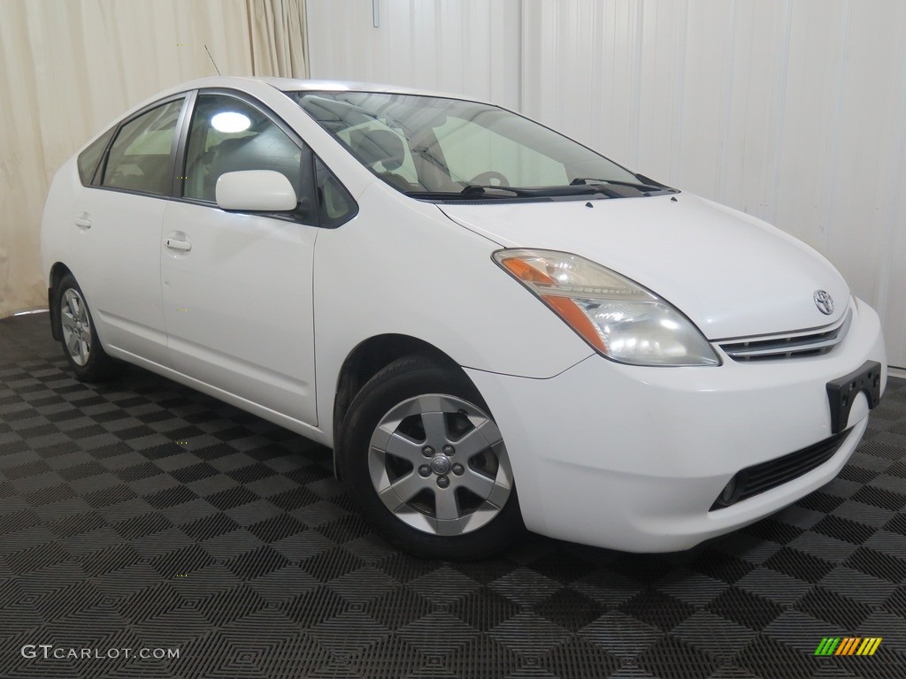 2006 Prius Hybrid - Super White / Gray photo #3