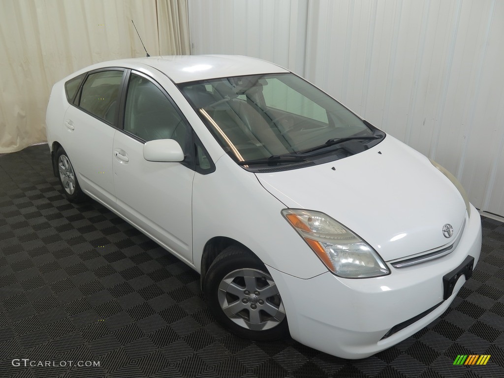 2006 Prius Hybrid - Super White / Gray photo #4