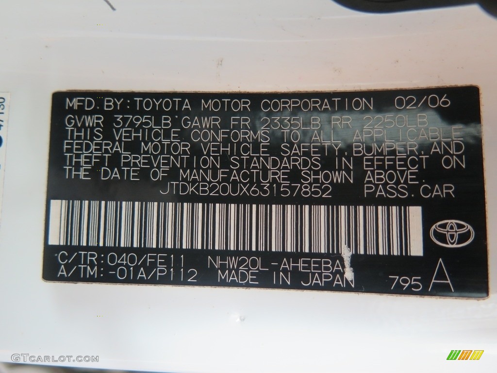 2006 Prius Hybrid - Super White / Gray photo #43