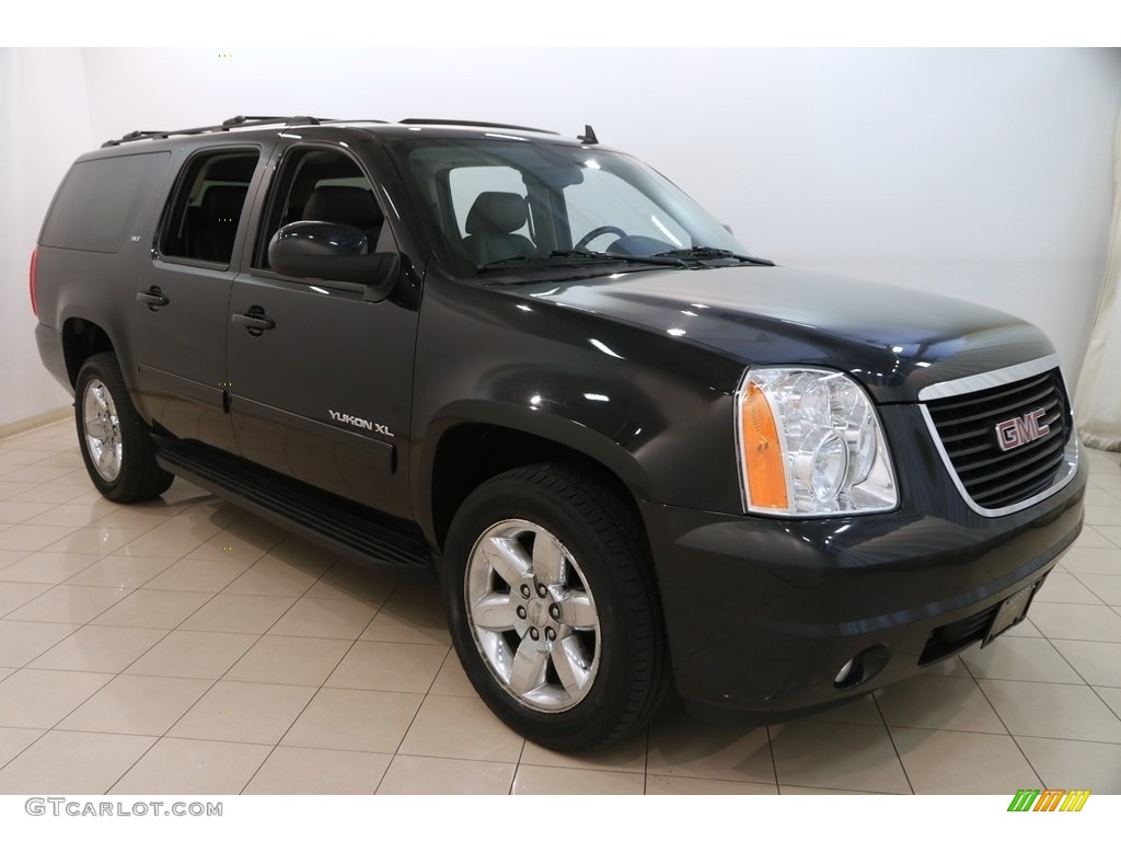 2011 Yukon XL SLT 4x4 - Carbon Black Metallic / Ebony photo #1