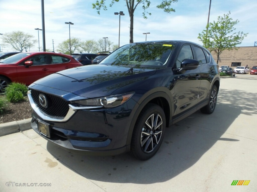 2018 CX-5 Touring AWD - Deep Crystal Blue Mica / Black photo #1