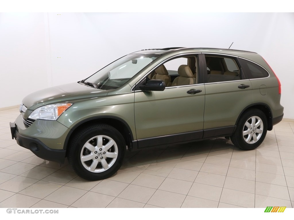 2008 CR-V EX - Green Tea Metallic / Ivory photo #3