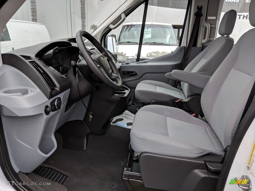 Charcoal Black Interior 2018 Ford Transit Passenger Wagon XLT 350 HR Long Photo #127254486