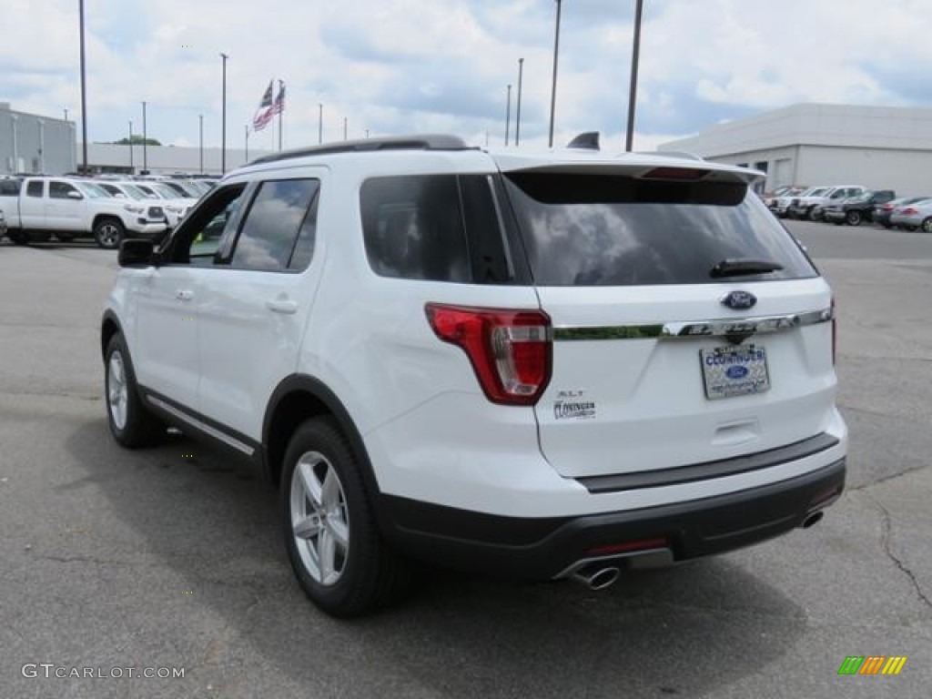 2018 Explorer XLT - Oxford White / Ebony Black photo #25