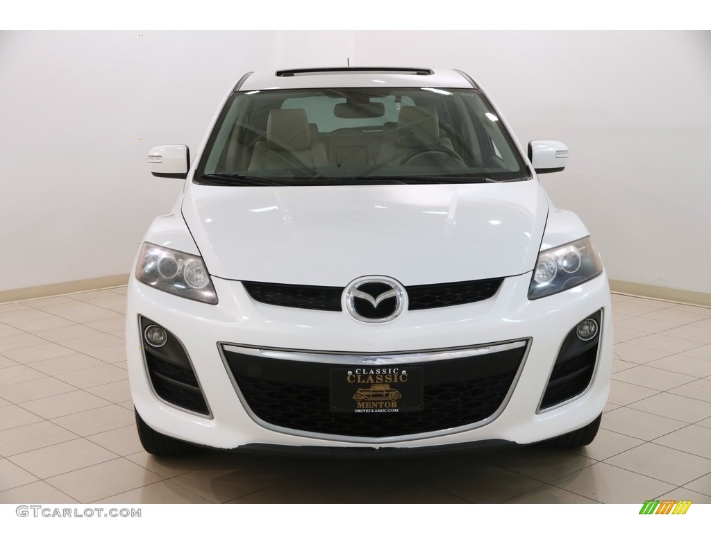 2010 CX-7 s Grand Touring - Crystal White Pearl Mica / Sand photo #2