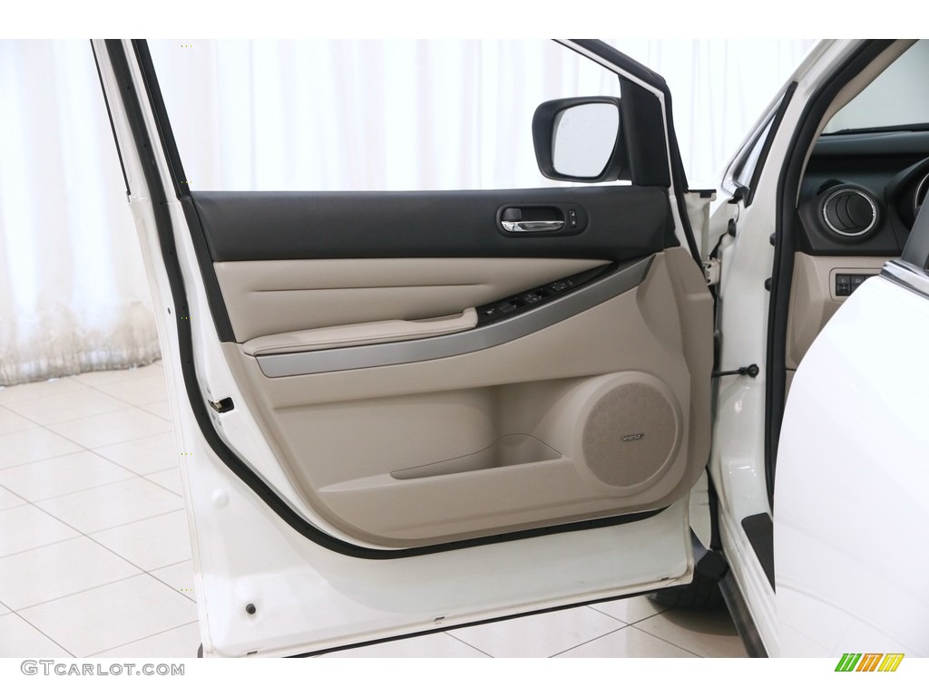 2010 CX-7 s Grand Touring - Crystal White Pearl Mica / Sand photo #4