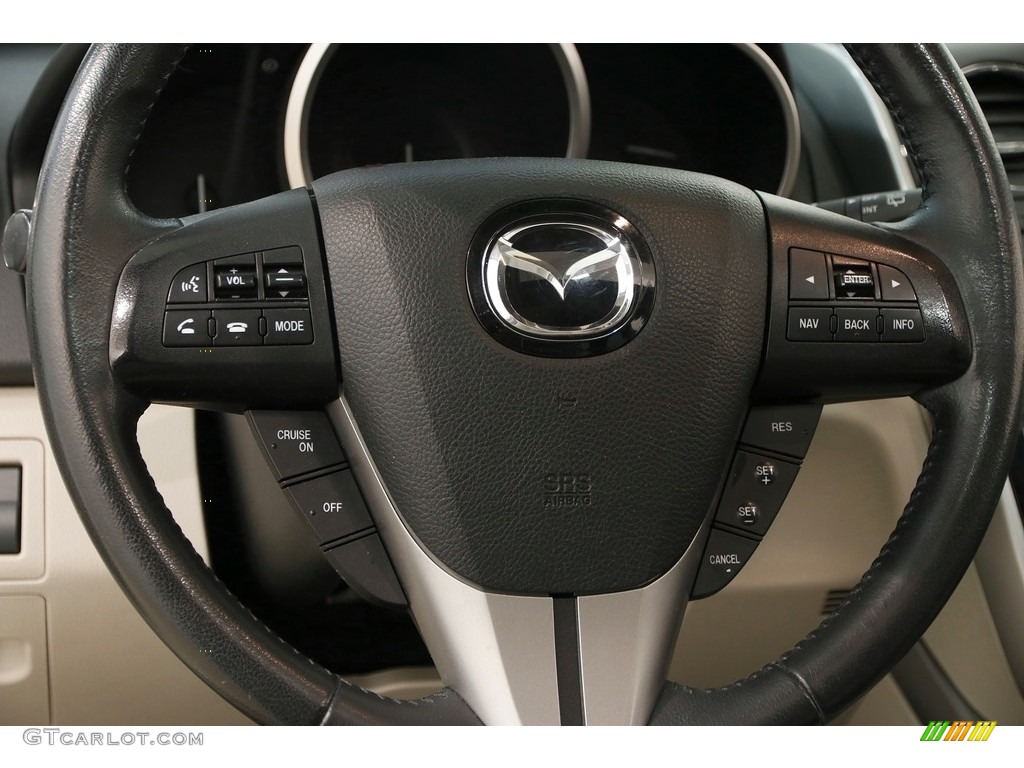 2010 CX-7 s Grand Touring - Crystal White Pearl Mica / Sand photo #6