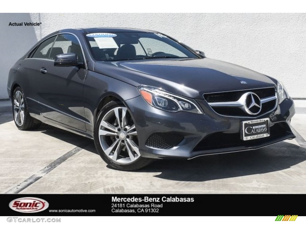 2016 E 400 Coupe - Steel Grey Metallic / Black photo #1