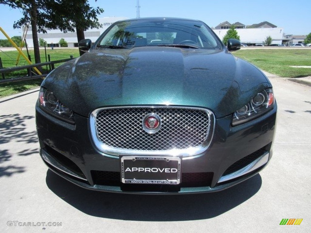 2015 XF 2.0T Premium - British Racing Green Metallic / Dove/Warm Charcoal photo #7