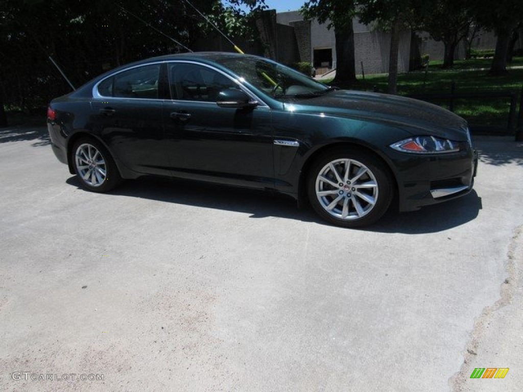 2015 XF 2.0T Premium - British Racing Green Metallic / Dove/Warm Charcoal photo #10