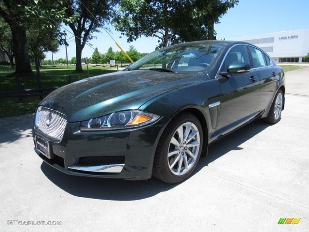 2015 XF 2.0T Premium - British Racing Green Metallic / Dove/Warm Charcoal photo #13