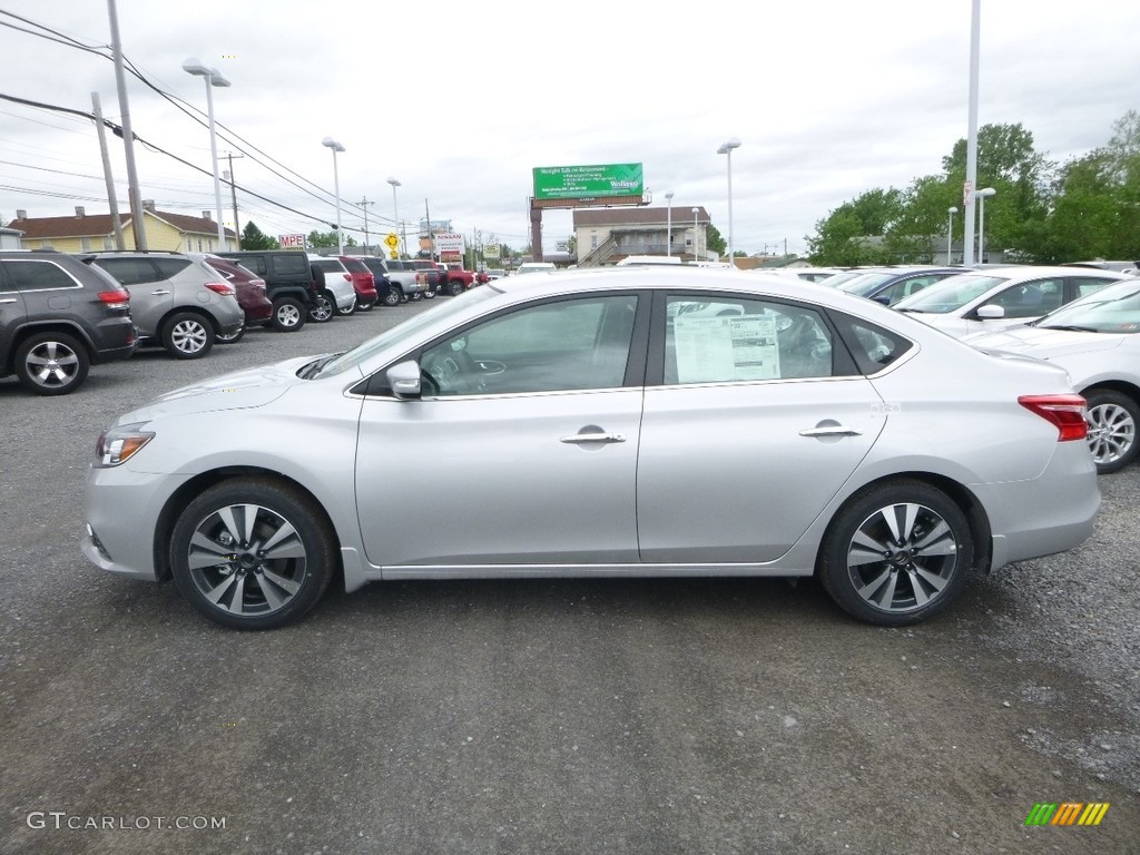 2018 Sentra SL - Brilliant Silver / Charcoal photo #7