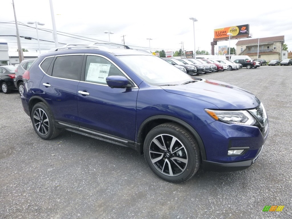 Caspian Blue 2018 Nissan Rogue SL AWD Exterior Photo #127265760