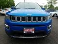 2018 Laser Blue Pearl Jeep Compass Limited 4x4  photo #2