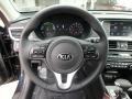 Black 2018 Kia Optima Hybrid Premium Steering Wheel