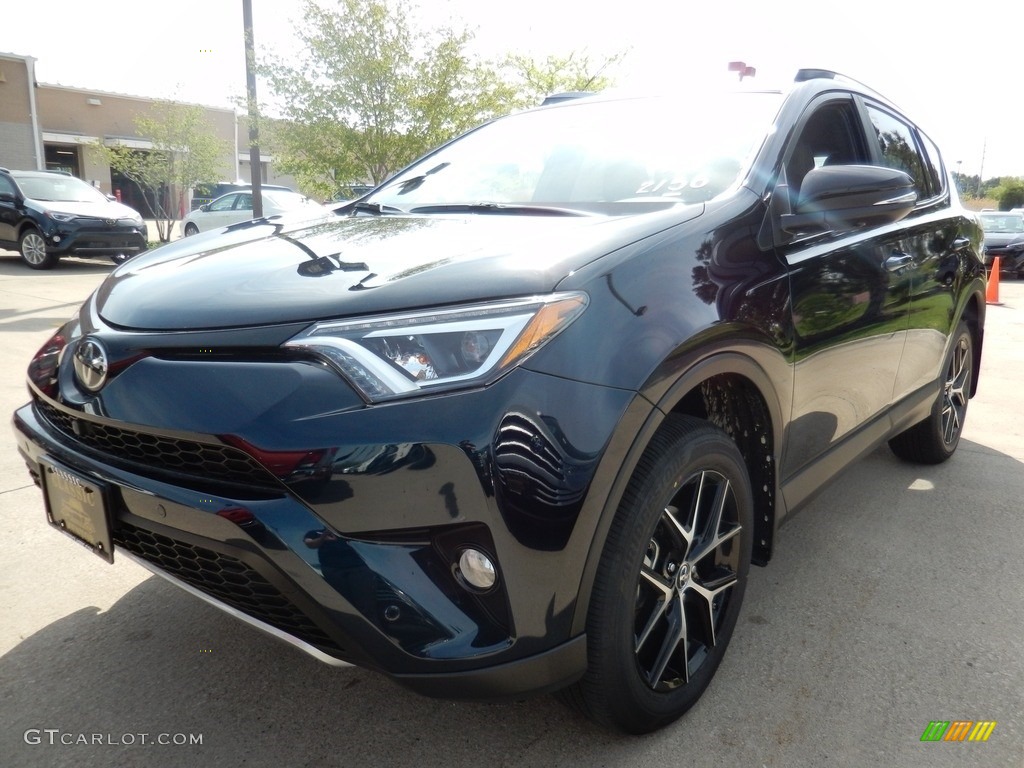 2018 RAV4 SE AWD - Galactic Aqua Mica / Black photo #1
