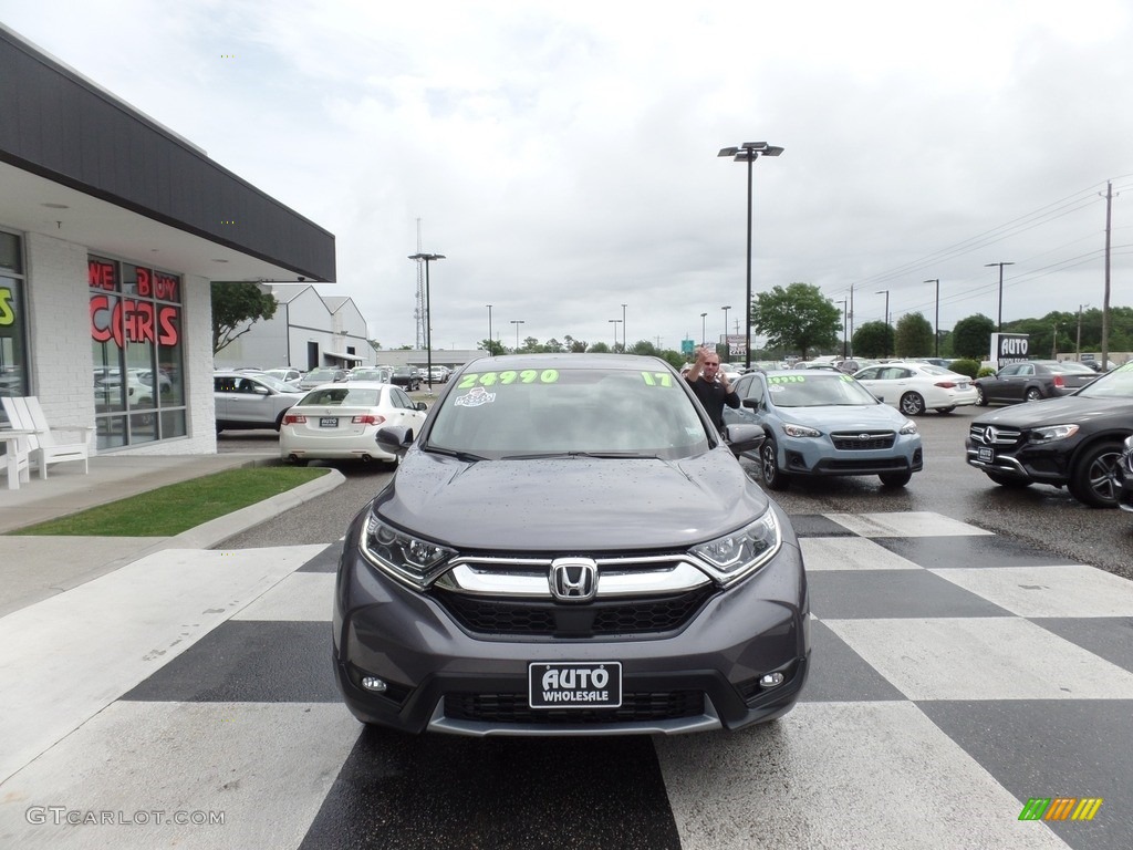 2017 CR-V EX - Modern Steel Metallic / Gray photo #2