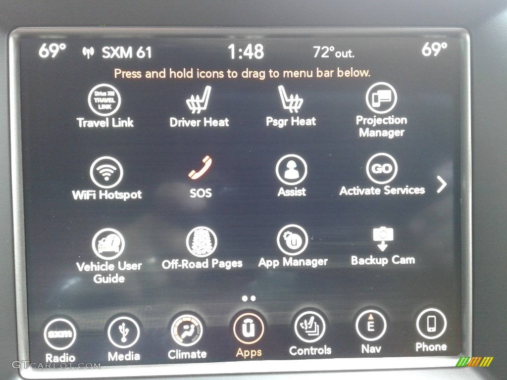 2018 Grand Cherokee Altitude 4x4 - Rhino / Black photo #27