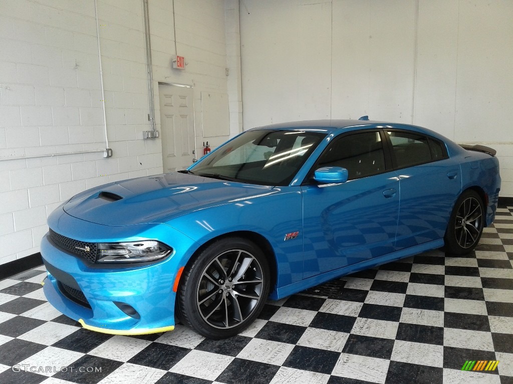 2018 Charger R/T Scat Pack - B5 Blue Pearl / Black photo #2
