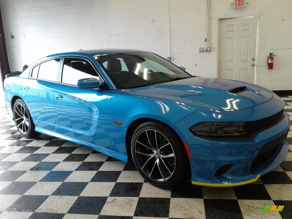 2018 Charger R/T Scat Pack - B5 Blue Pearl / Black photo #4