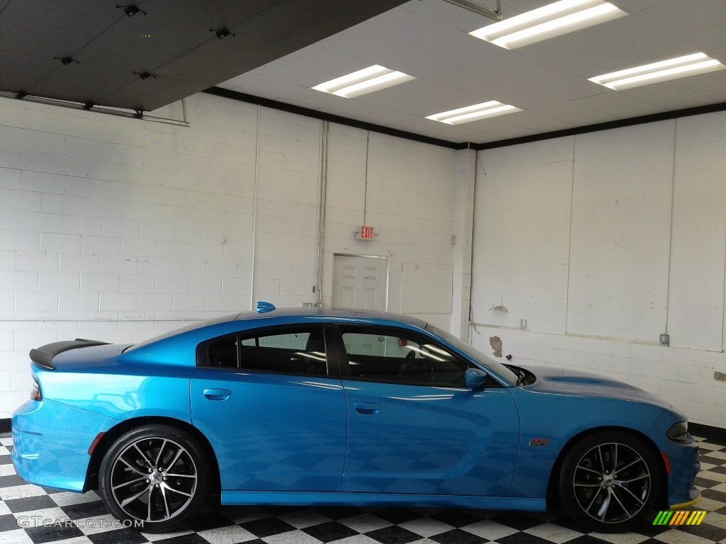 2018 Charger R/T Scat Pack - B5 Blue Pearl / Black photo #5
