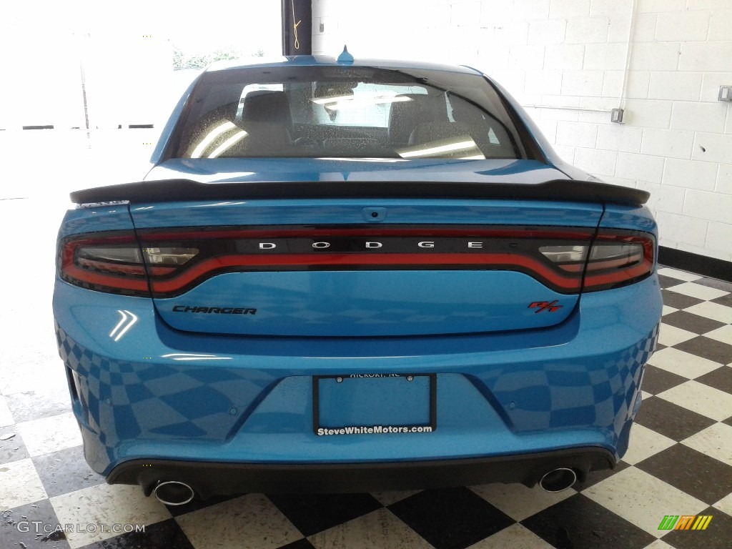 2018 Charger R/T Scat Pack - B5 Blue Pearl / Black photo #7
