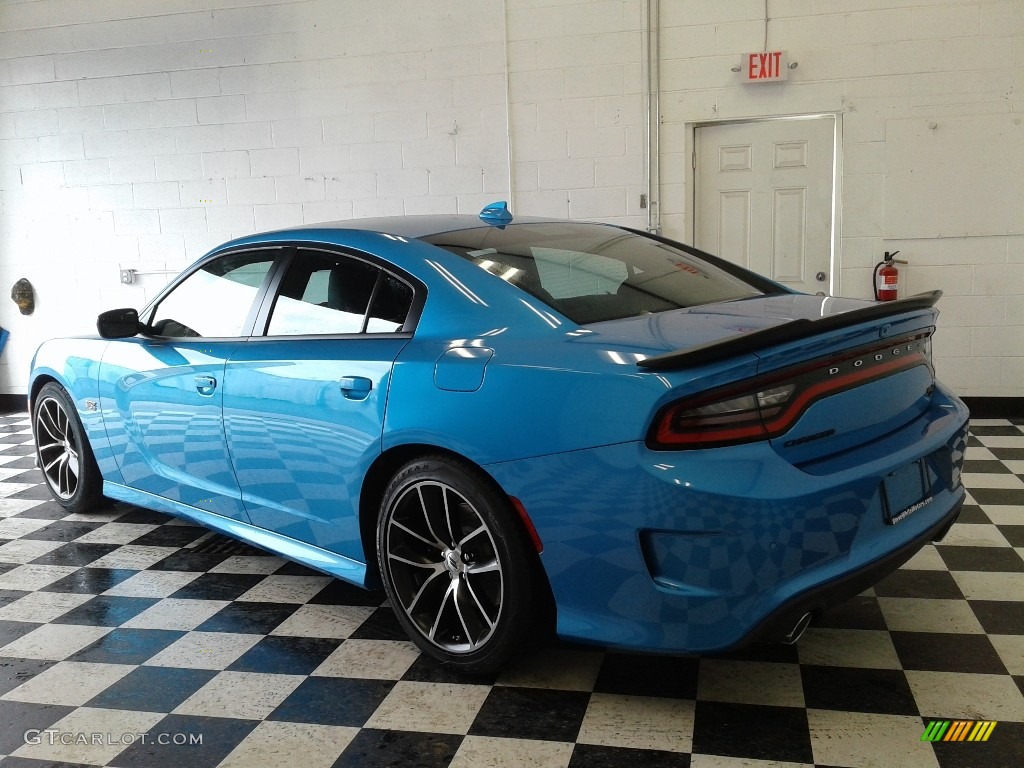 2018 Charger R/T Scat Pack - B5 Blue Pearl / Black photo #8
