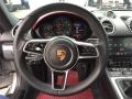 Black/Bordeaux Red 2017 Porsche 718 Cayman Standard 718 Cayman Model Steering Wheel