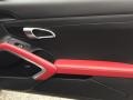 2017 Porsche 718 Cayman Black/Bordeaux Red Interior Door Panel Photo