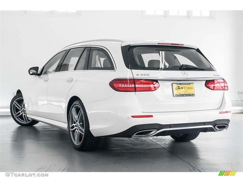 2018 E 400 4Matic Wagon - designo Diamond White Metallic / designo Macchiato Beige/Saddle Brown photo #3