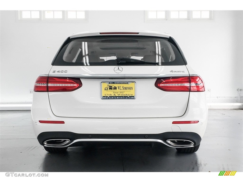 2018 E 400 4Matic Wagon - designo Diamond White Metallic / designo Macchiato Beige/Saddle Brown photo #4