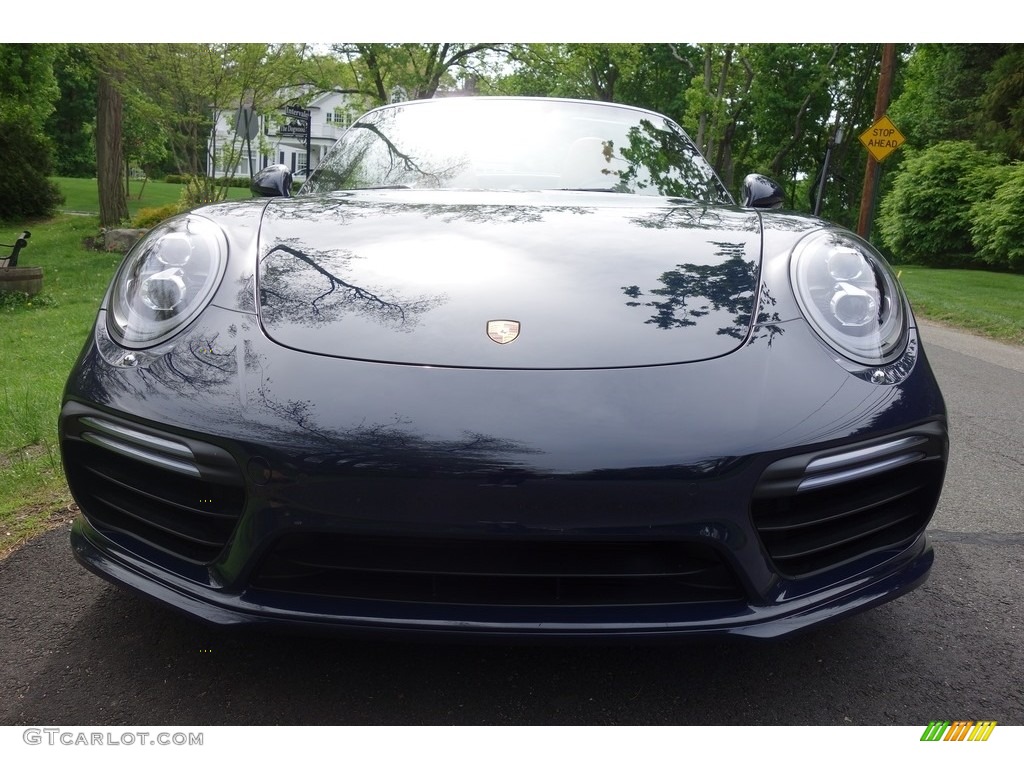 2018 911 Turbo S Cabriolet - Night Blue Metallic / Espresso/Cognac Natural photo #2