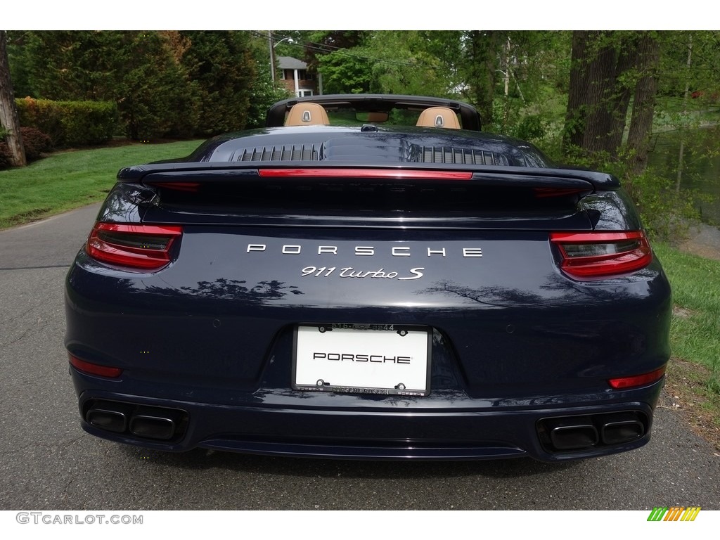 2018 911 Turbo S Cabriolet - Night Blue Metallic / Espresso/Cognac Natural photo #5