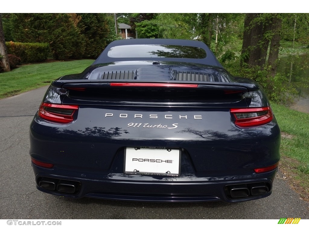 2018 911 Turbo S Cabriolet - Night Blue Metallic / Espresso/Cognac Natural photo #9