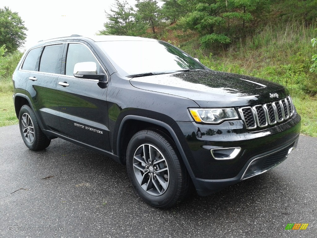 2018 Grand Cherokee Limited - Diamond Black Crystal Pearl / Black photo #4