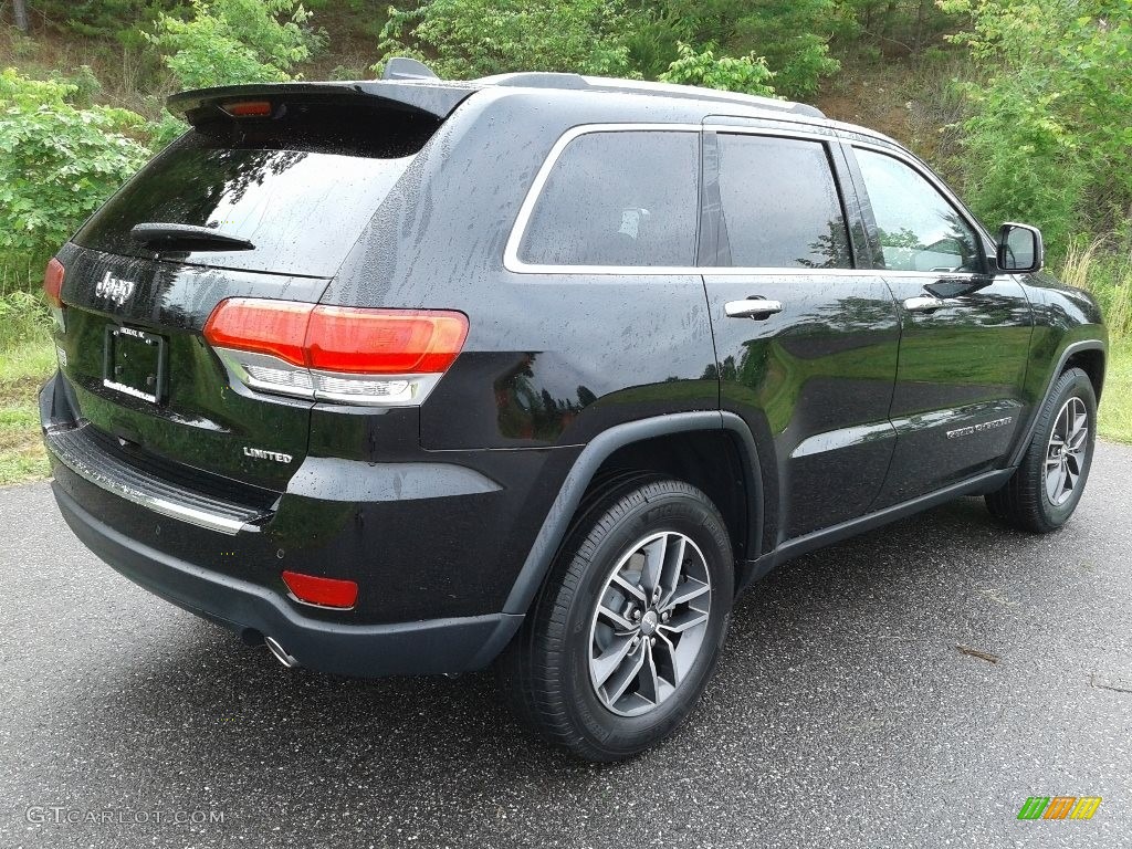 2018 Grand Cherokee Limited - Diamond Black Crystal Pearl / Black photo #6