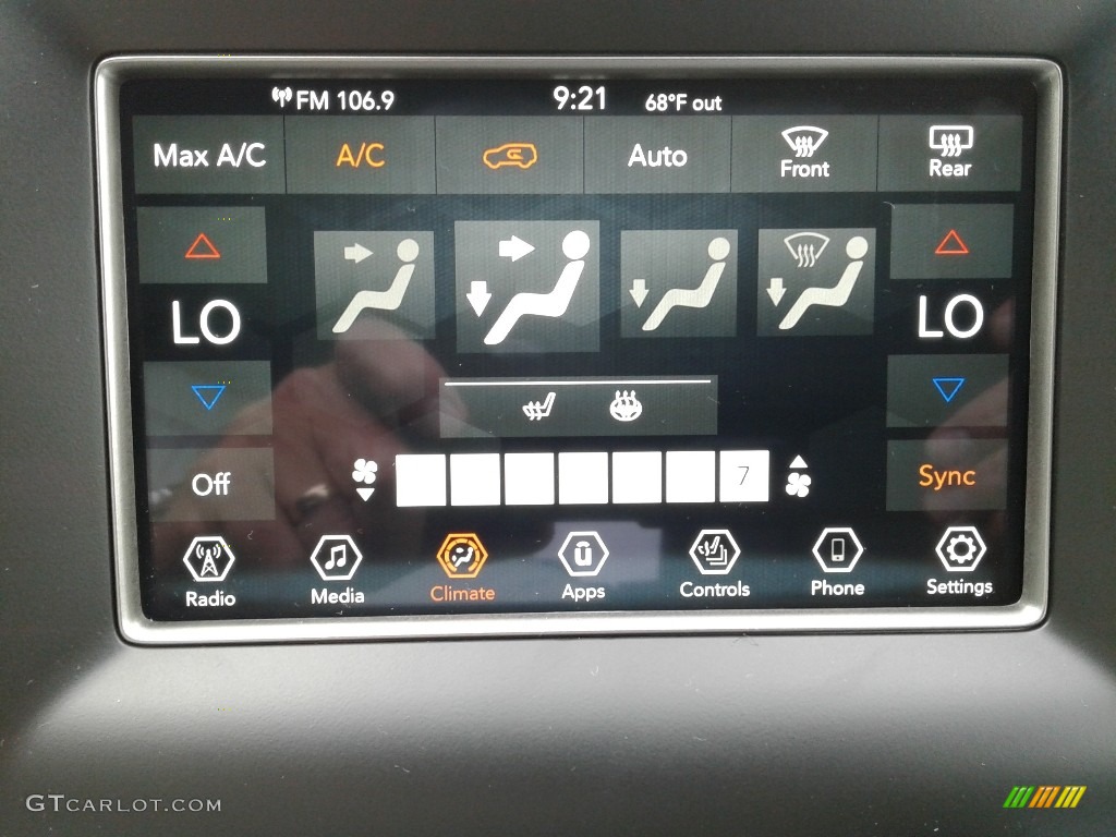 2018 Grand Cherokee Limited - Diamond Black Crystal Pearl / Black photo #23