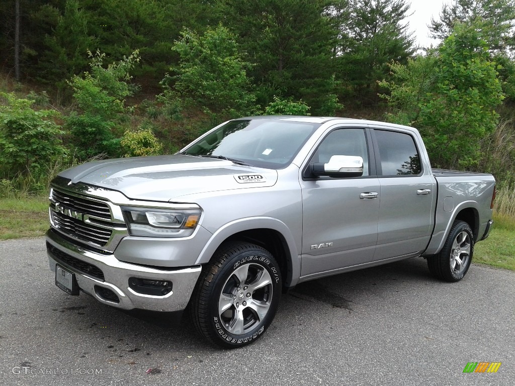 2019 1500 Laramie Crew Cab 4x4 - Billett Silver Metallic / Black photo #2