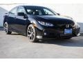 2018 Crystal Black Pearl Honda Civic Si Sedan  photo #1