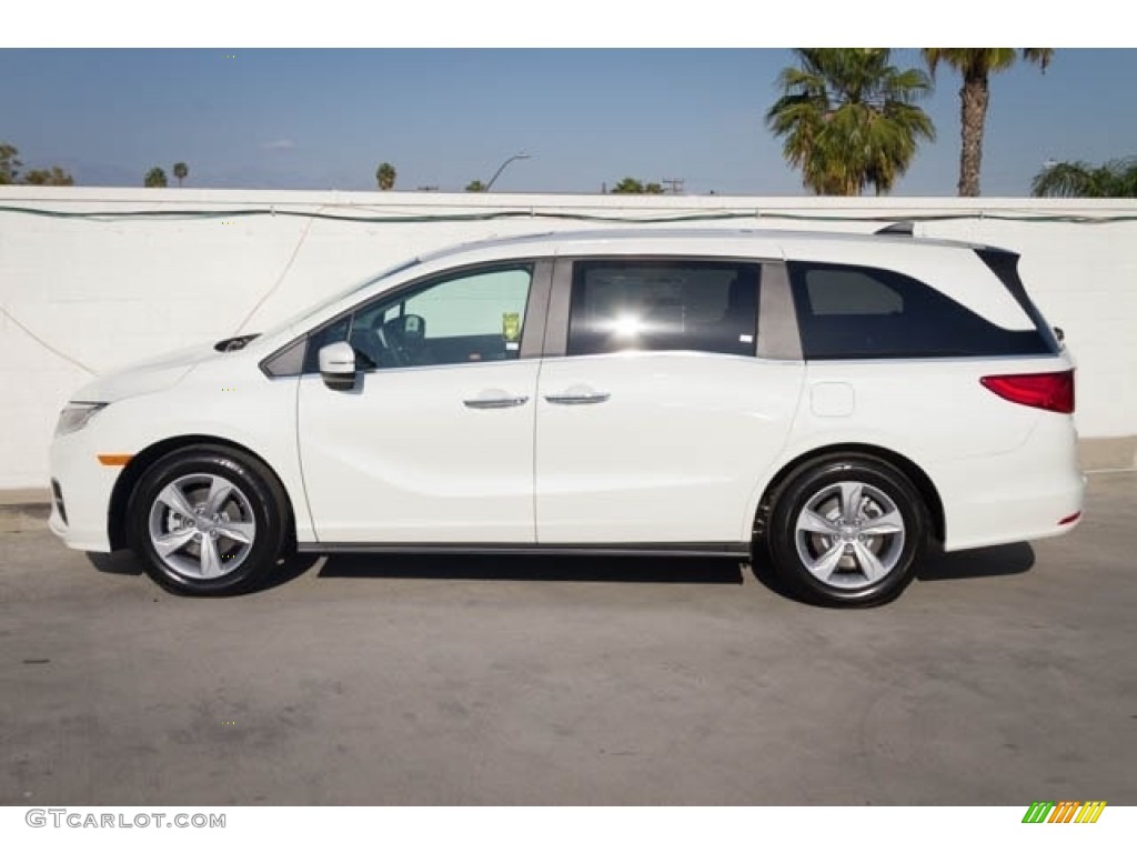 White Diamond Pearl 2019 Honda Odyssey EX-L Exterior Photo #127292503